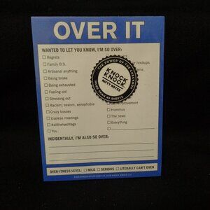 OVER IT notes by Knock Knock   Add this to your bundle!